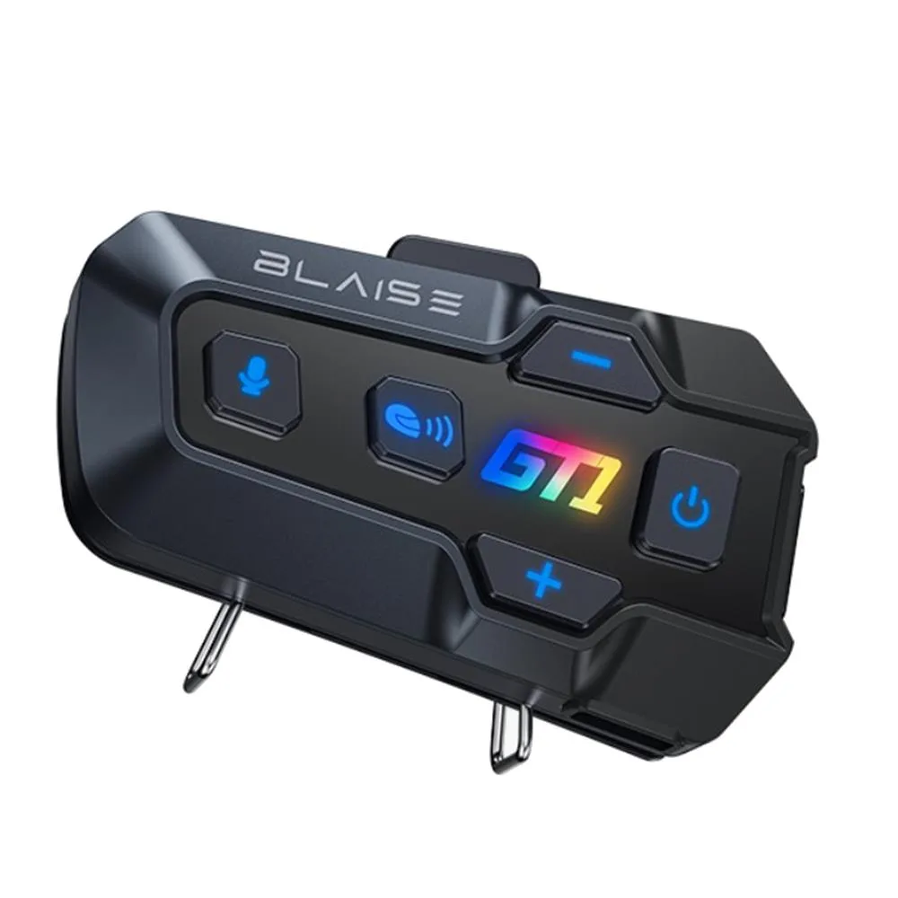 BLAISE GT1 Duo Bluetooth Motosiklet Intercom Siyah - İkili Set