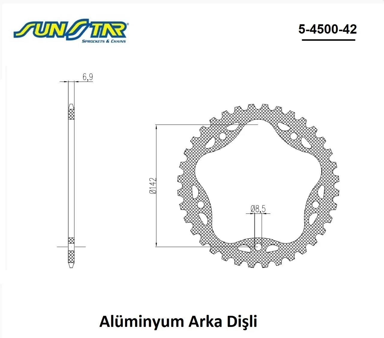 Arka Dişli Alüminyum