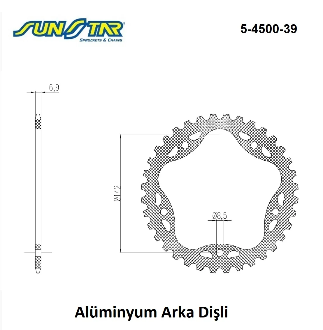 Arka Dişli Alüminyum