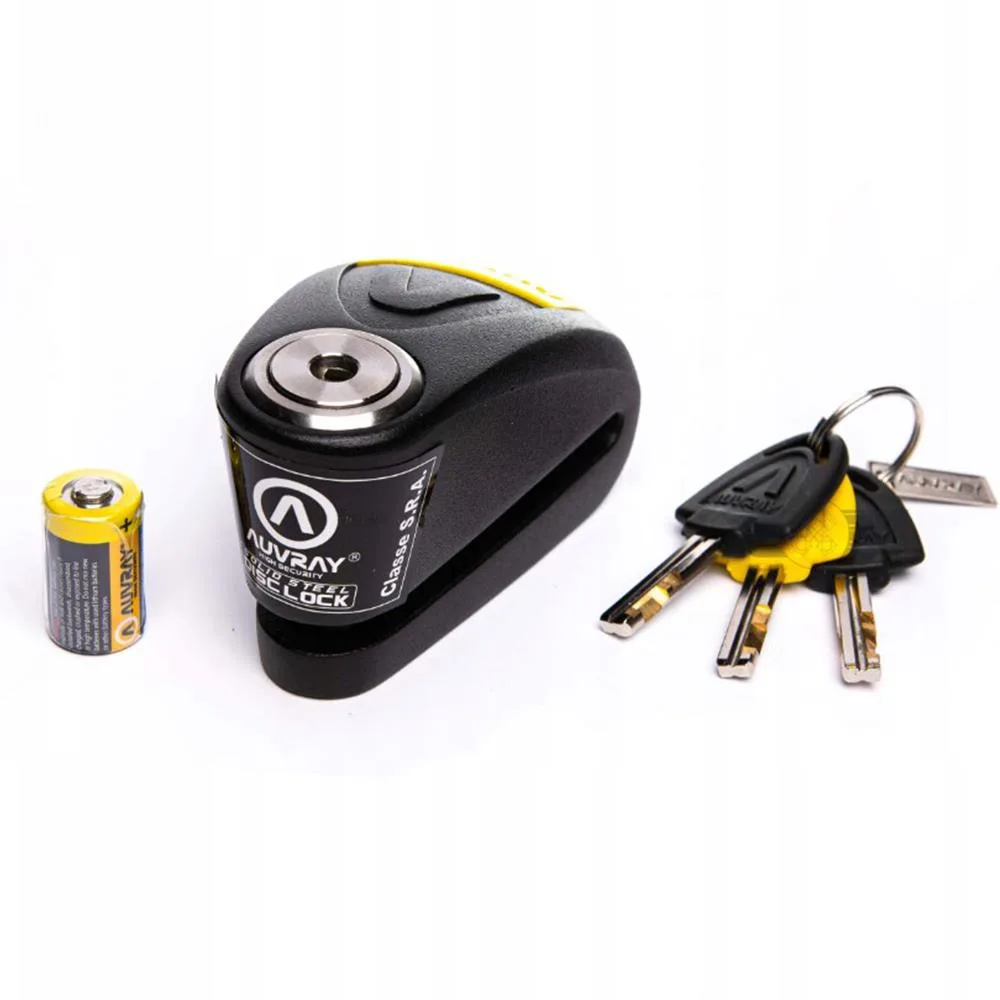 AUVRAY B - Lock 14 Çelik Alarmlı Disk Kilidi 14MM 120DB Sra Sertifikalı BLA14BYCAUV