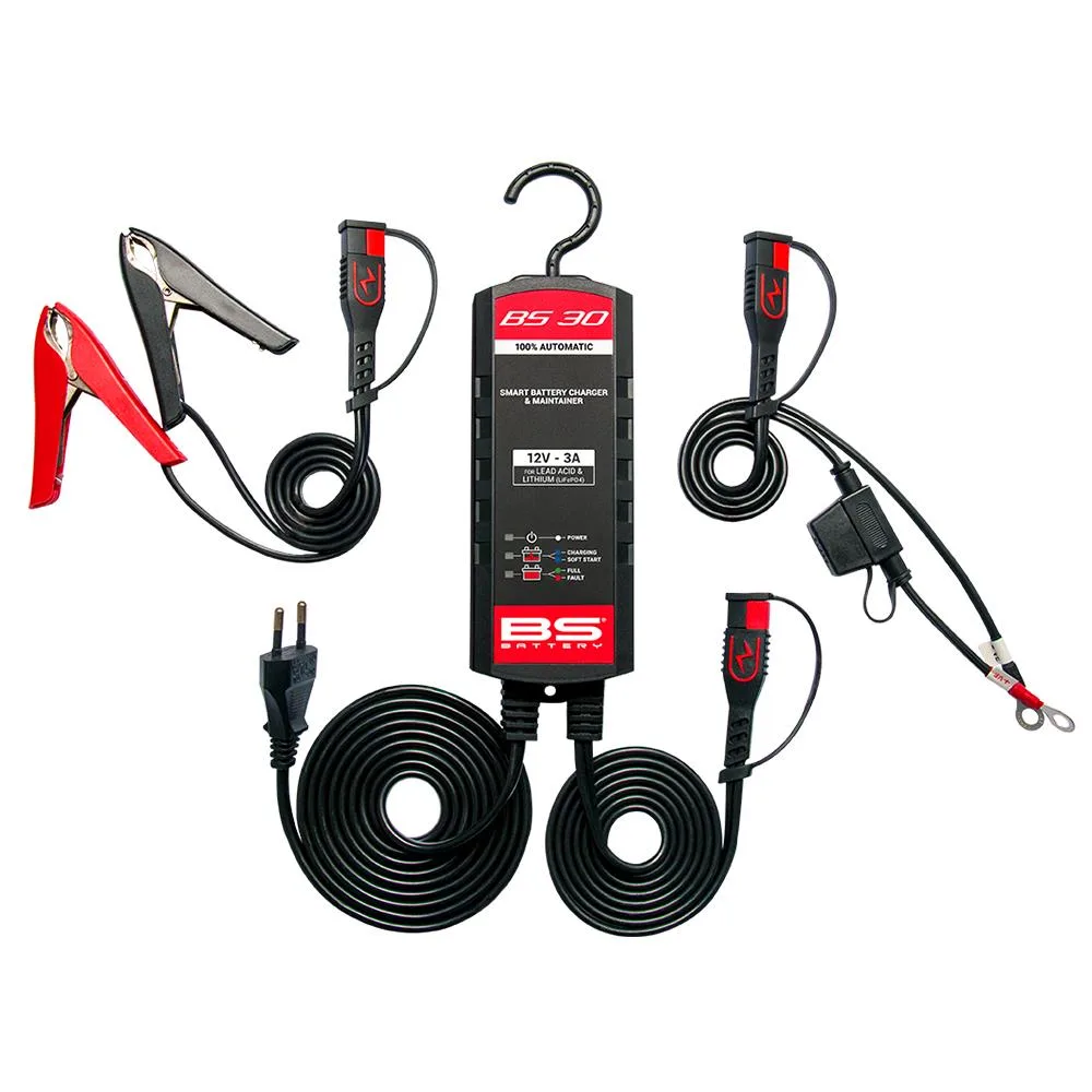 BS BATTERY BS30 - Akıllı Akü Şarj Cihazı 12V 3A