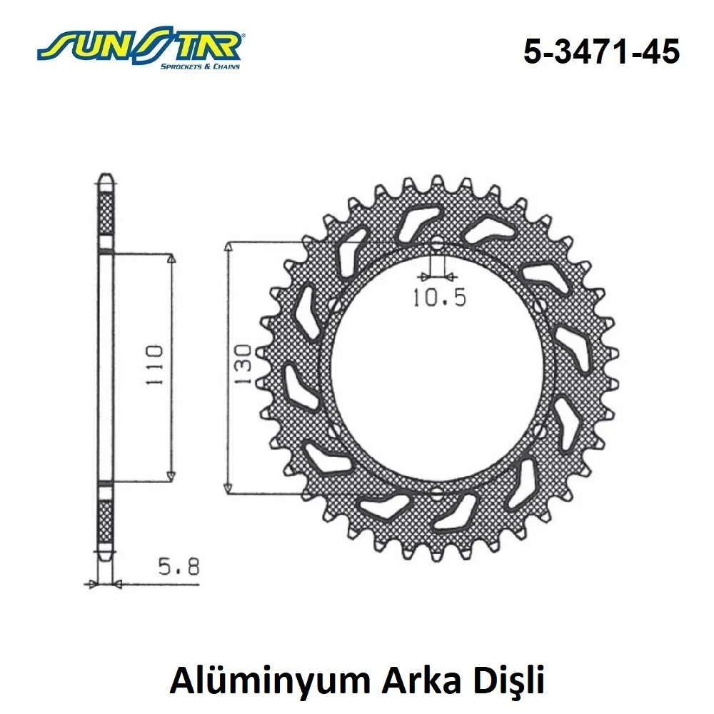 Arka Dişli Alüminyum