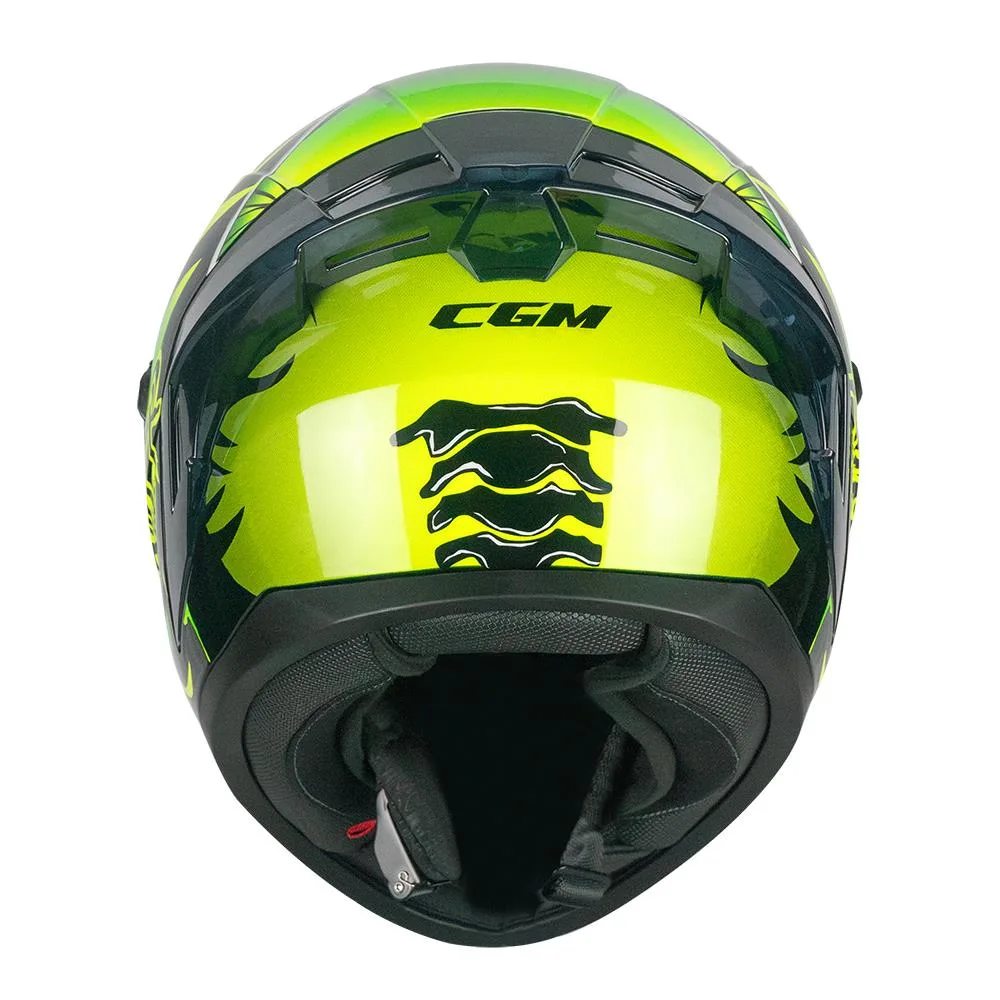 CGM 330R Riot Ripper Kapalı Kask Siyah / Sarı - S