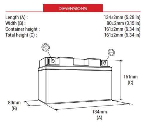 BS BATTERY BB12AL - A2 (Sla) Motosiklet Aküsü Sla Tipi