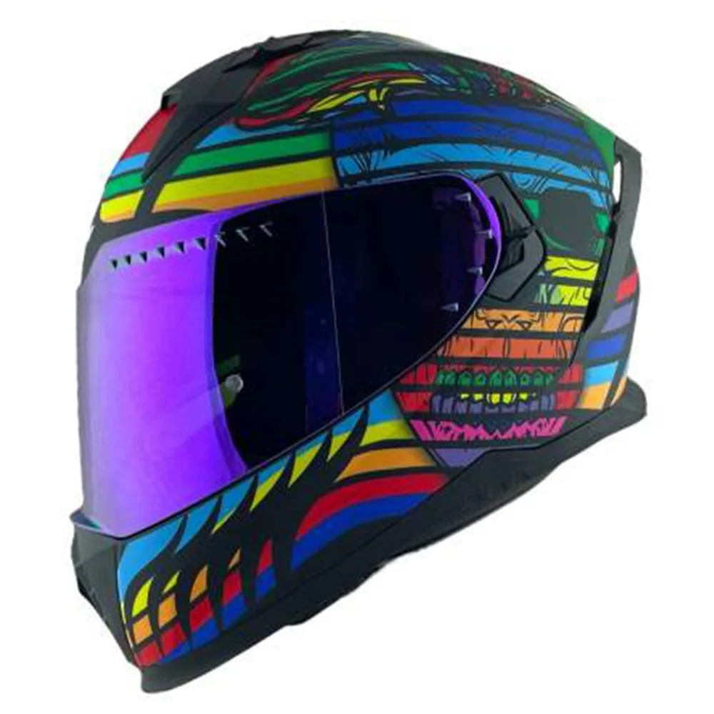 CGM 311X Blast Skull Kapalı Kask Gökkuşağı L
