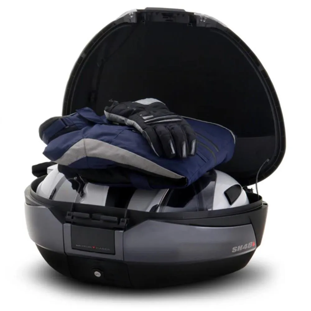 SHAD SH48 Motosiklet Arka Çanta Topcase Siyah 48 Litre
