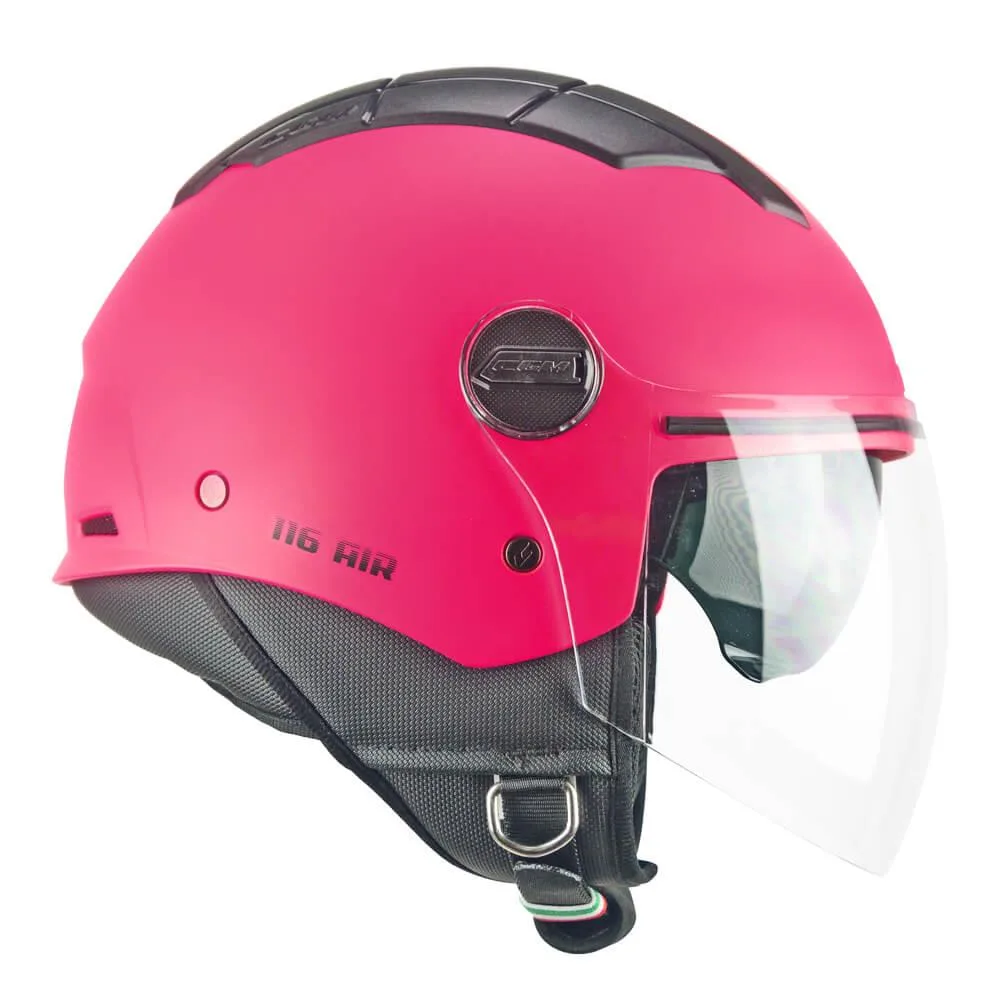CGM 116A Air Açık Kask Pembe Uzun Vizör+Güneş Vizörlü - S