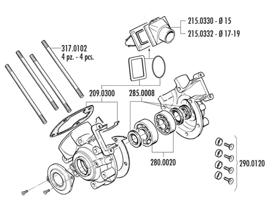 Polini Karter Seti Crankcase 170.0020