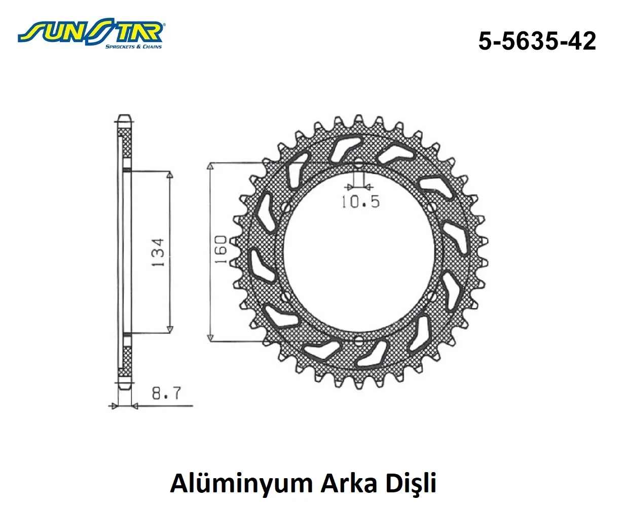 Arka Dişli Alüminyum