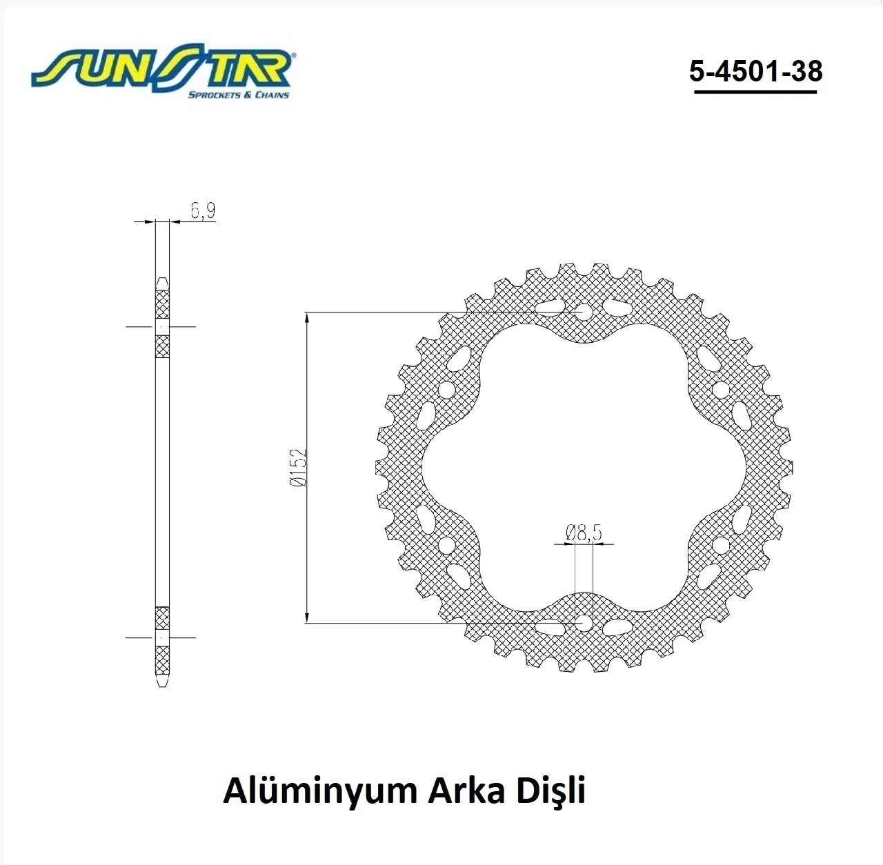 Arka Dişli Alüminyum