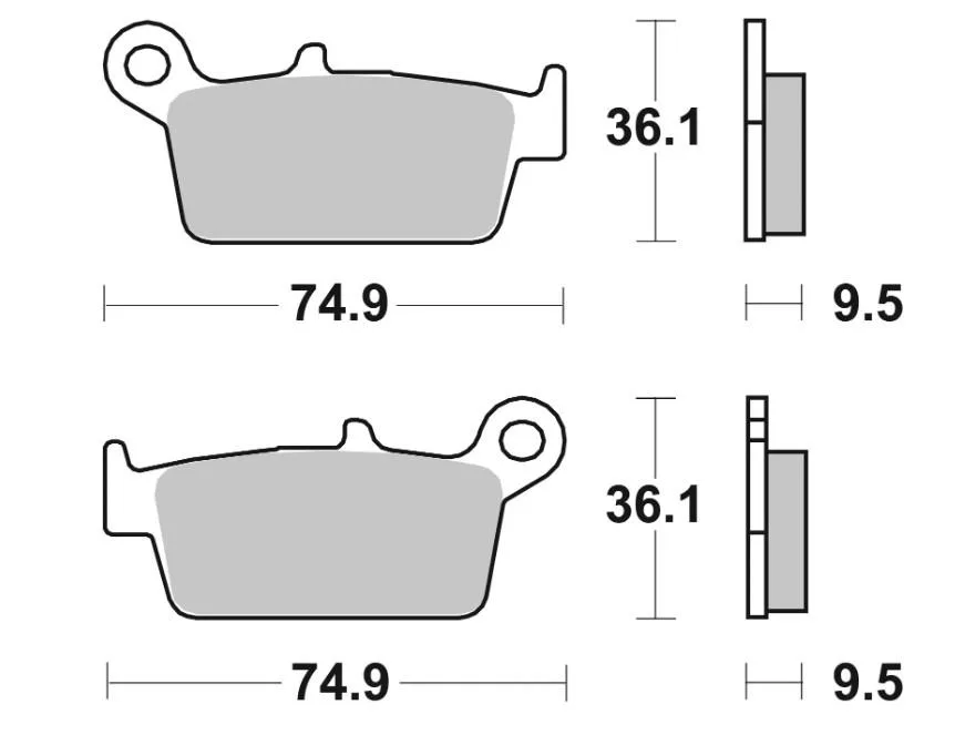 BREMBO Karbon Seramik Fren Balatası KLX250 (131) 07HO2608