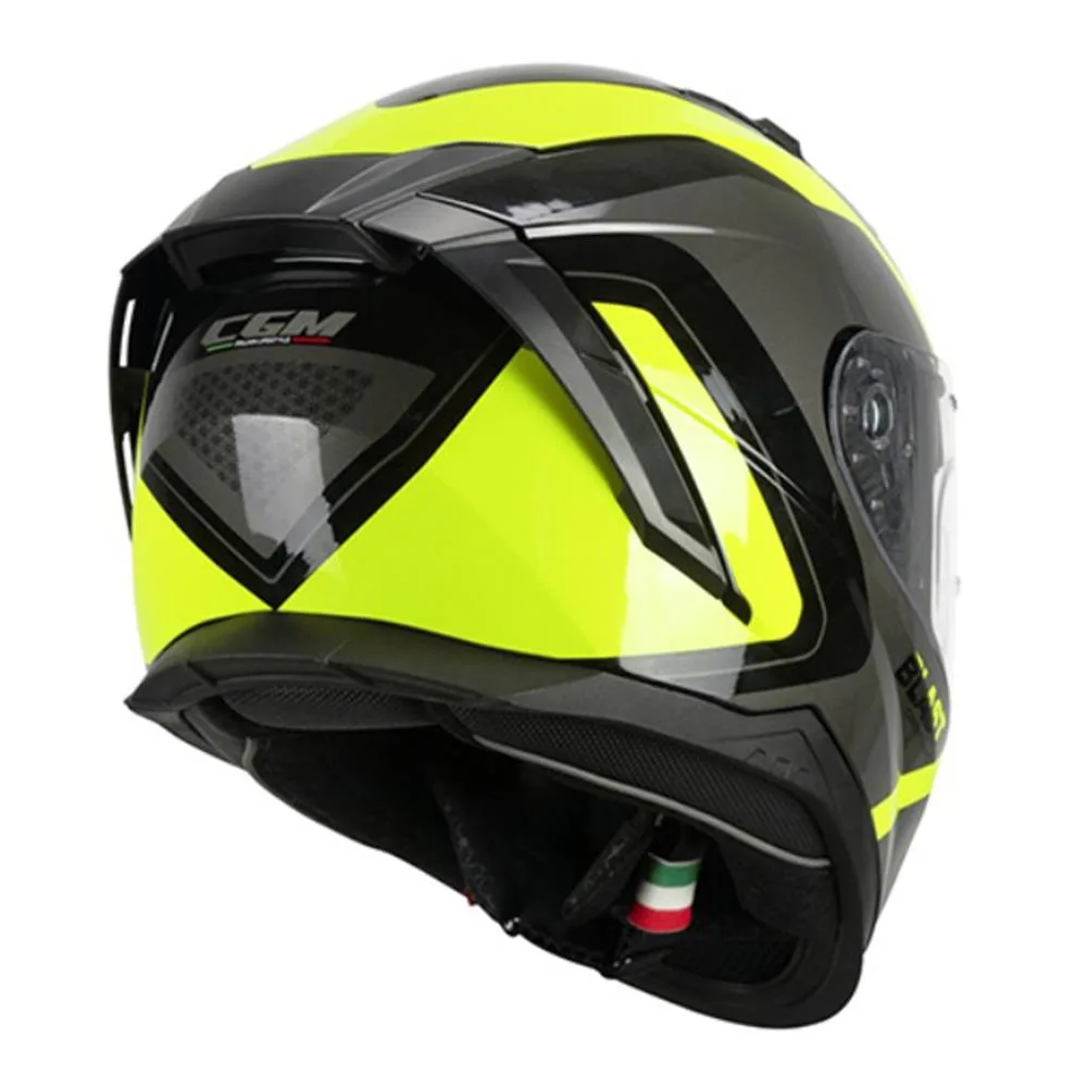 CGM 311R Blast Race Kapalı Kask Sarı - Siyah L