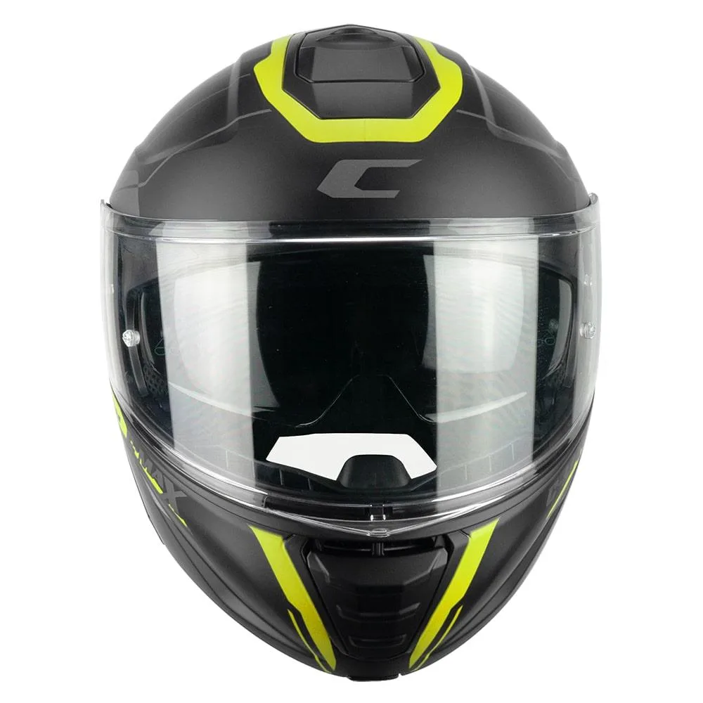 CGM 569G C - Max City Çene Açılır Kask Siyah / Sarı - S
