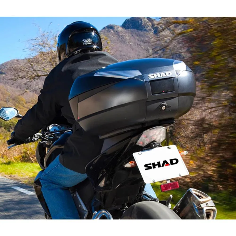 SHAD SH48 Motosiklet Arka Çanta Topcase Siyah 48 Litre