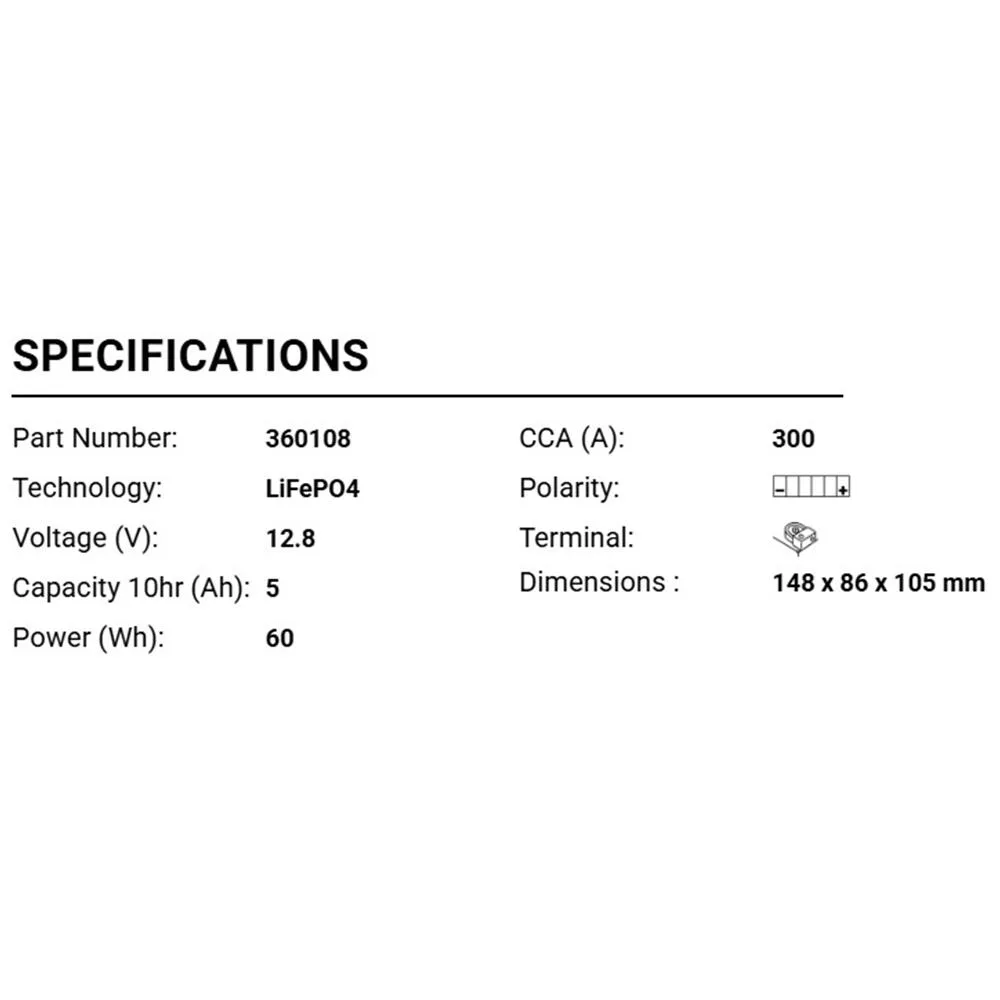 BS BATTERY Motosiklet Aküsü Bsli-08 Lithium - Ion 360108