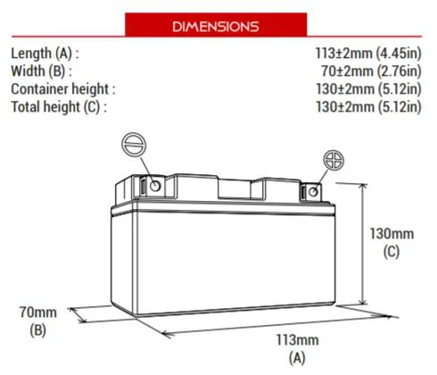BS BATTERY BTX7L - BS Motosiklet Aküsü
