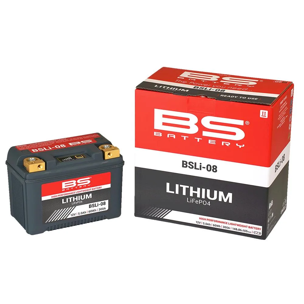 BS BATTERY Motosiklet Aküsü Bsli-08 Lithium - Ion 360108