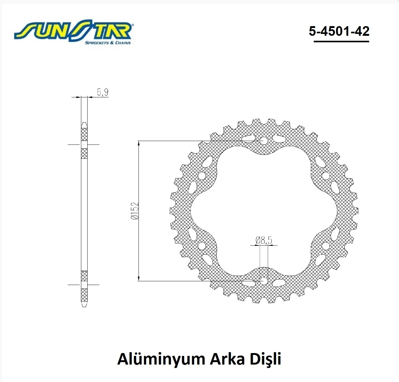 Arka Dişli Alüminyum