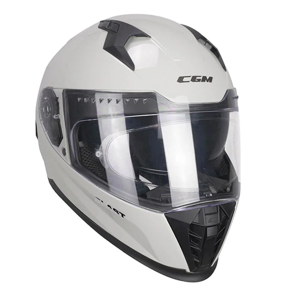 CGM 311A Blast Mono Kapalı Motosiklet Kaskı Beyaz / M