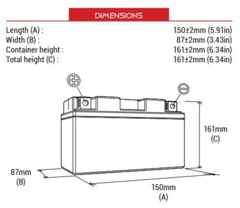 BS BATTERY BTX16-BS Motosiklet Aküsü