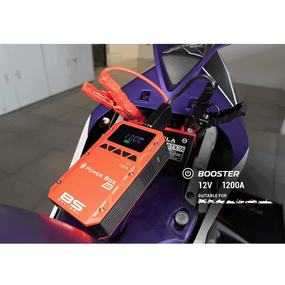 BS BATTERY PB02 Powerbox Air Akü Takviye Cihazı Lastik Hava Pompası 700589