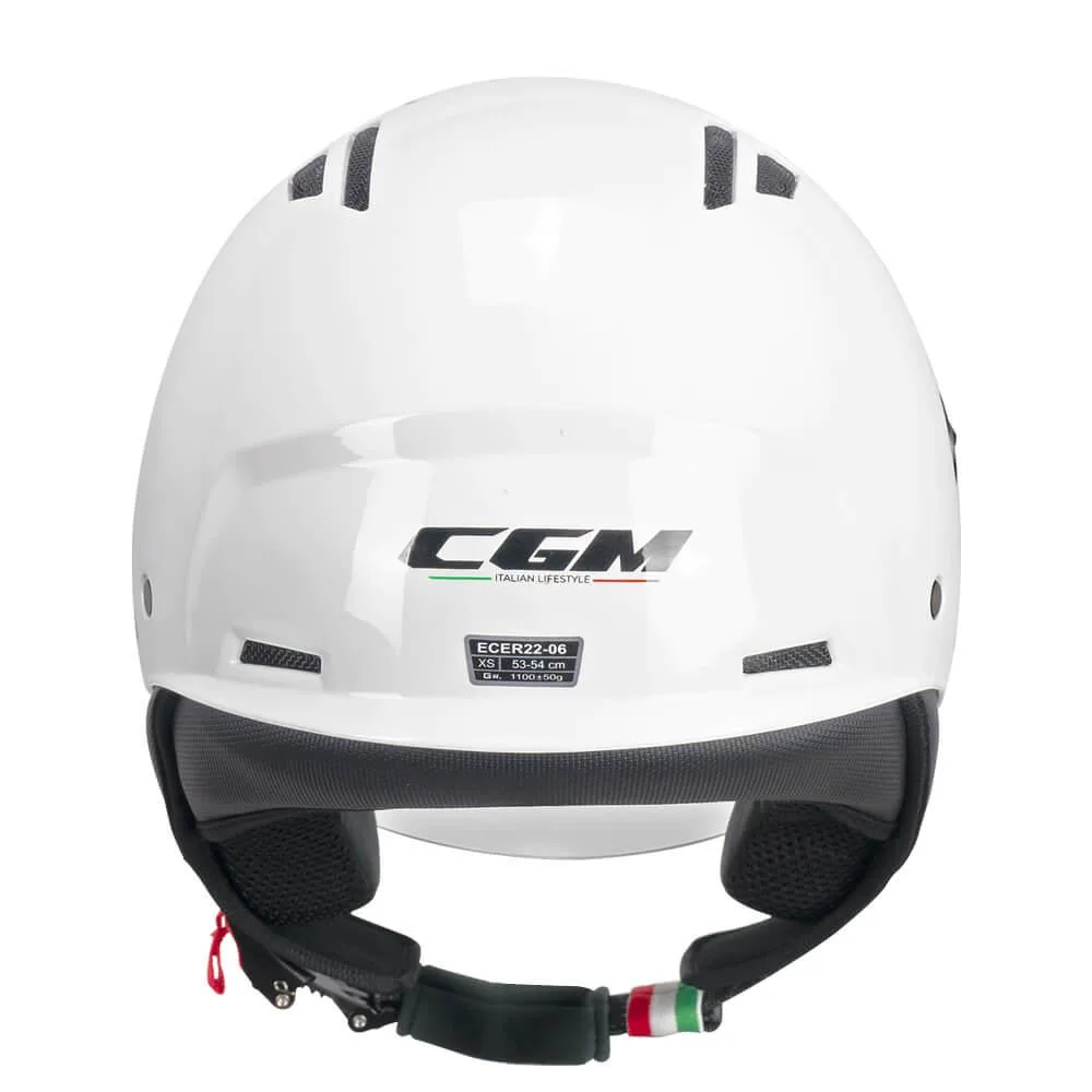 CGM 116A Air Açık Kask Beyaz Uzun Vizör+Güneş Vizörlü - L